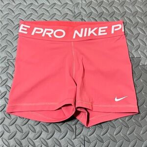 Nike Pro Women's Coral Athletic Shorts